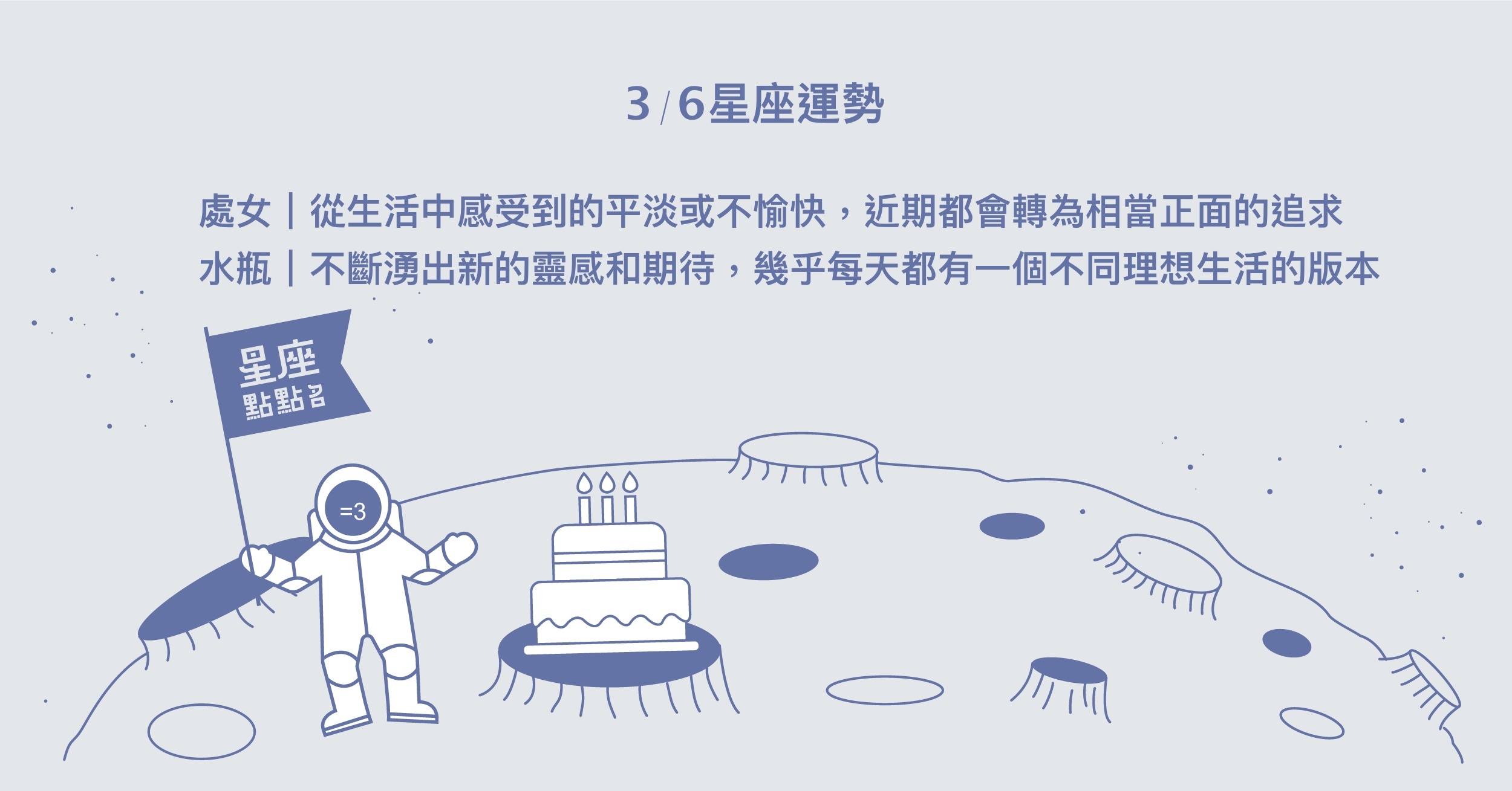 3/6星座點點名：牡羊可能有特別的變動，站穩立場即可。每日星座進化2.0 星座運勢、當日運勢、星座點點名、每日星座進化2.0