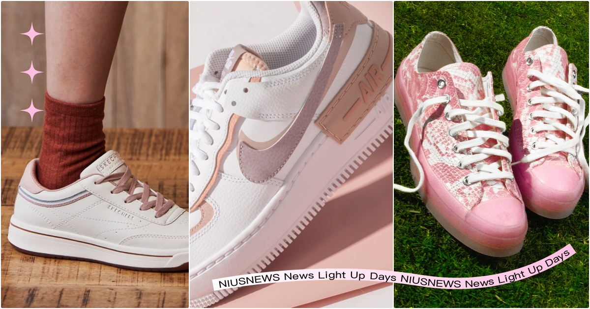 2022春夏5雙「櫻花粉球鞋」推薦！ASICS厚底鞋＆Converse聯名超夢幻 2022櫻花鞋、2022粉紅色球鞋、ASICS櫻花粉、厚底球鞋推薦、Converse聯名鞋、Converse粉紅色、SKECHERS粉紅色、NIKE粉紅色、adidas粉紅色