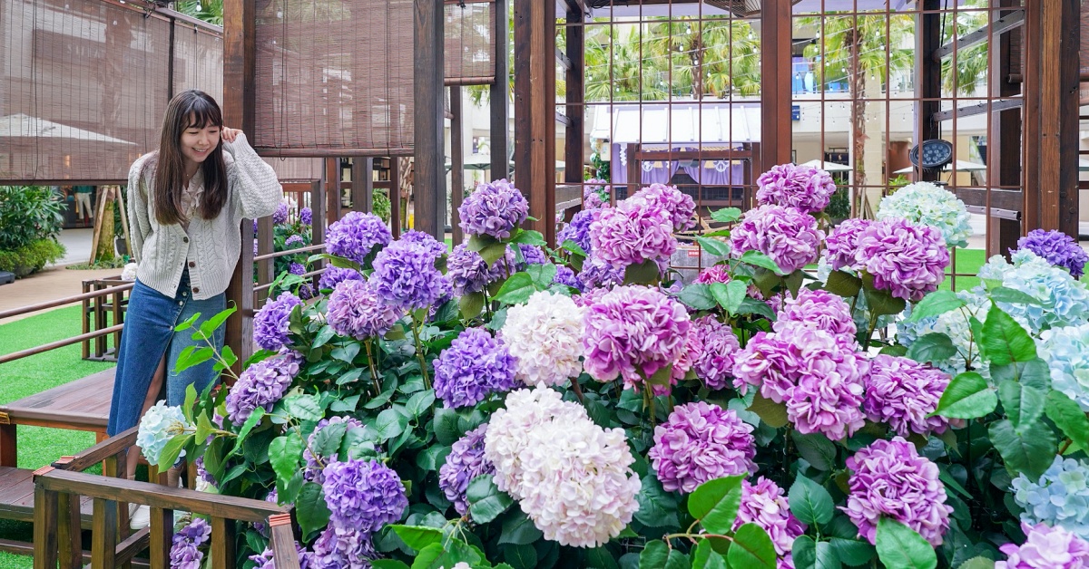 一秒飛日本繡球花神社！林口三井Outlet 繡球花物語 