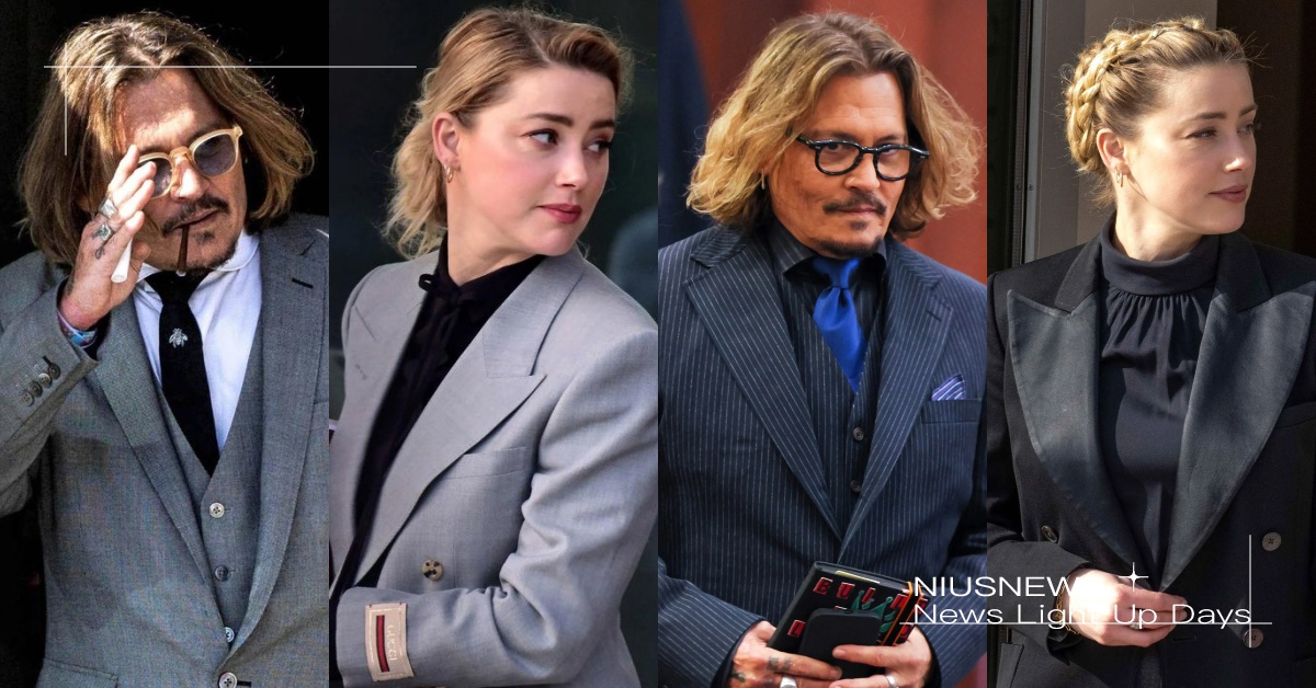 強尼戴普、安柏赫德出庭再開戰！照抄前夫黑西裝、GUCCI小蜜蜂領帶，連髮型也能學 強尼戴普、安柏赫德、官司、出庭、穿搭