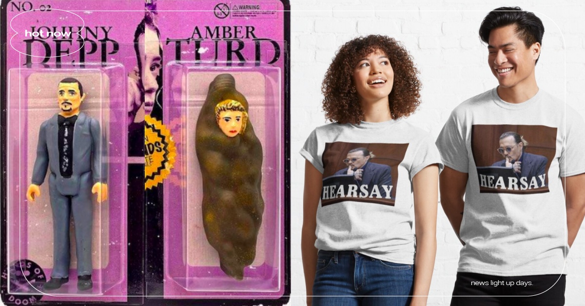 玩具迷出手了！強尼戴普西裝出庭變公仔，前妻安柏赫德直接變身「便便小姐」！ 強尼戴普、安柏赫德、官司、出庭、迷因