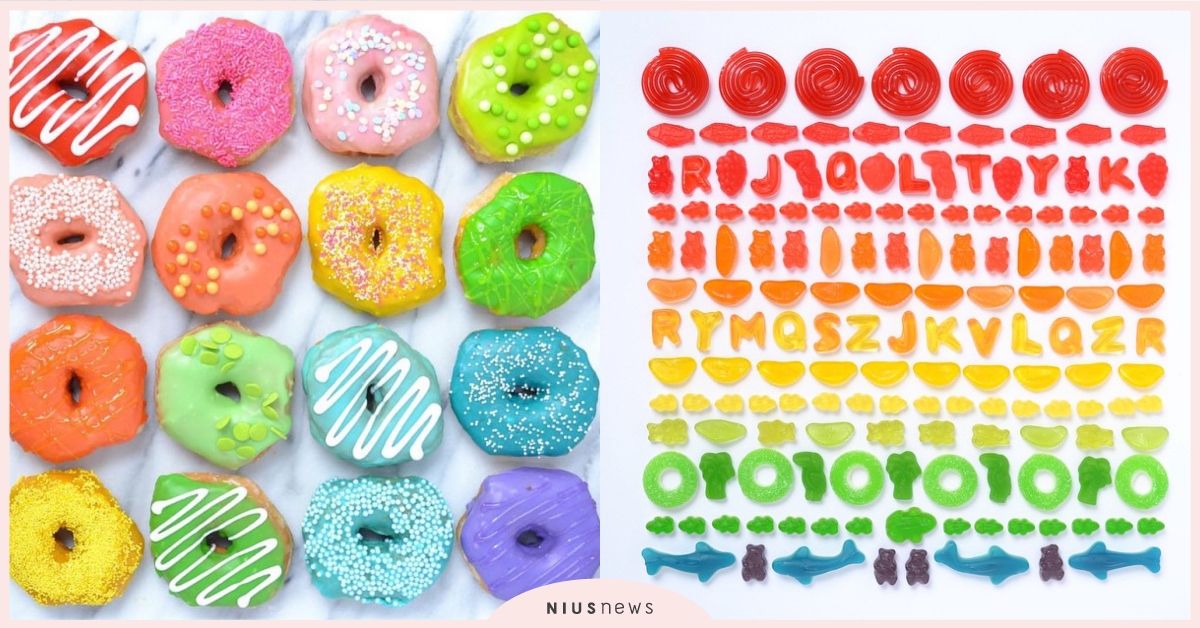 100樣療癒系彩虹排列創作！甜甜圈、軟糖好想咬一口，彩虹郵票、瓶蓋激起收集癖 藝術、彩虹、Julie Seabrook Ream、繽紛