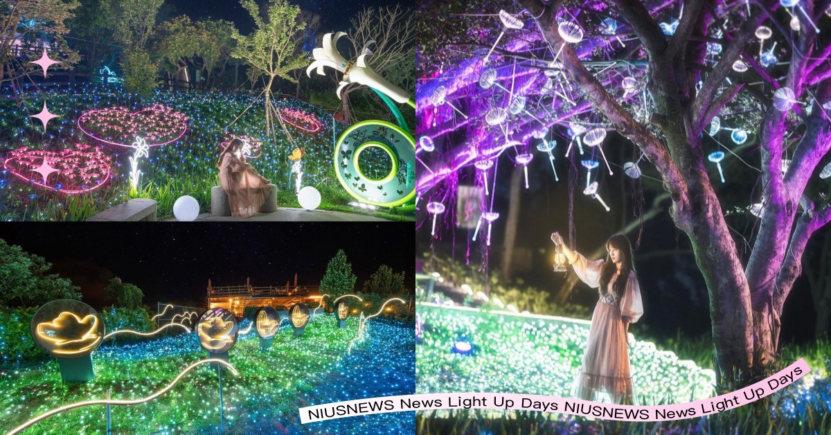 期間限定登場！2022大古山野百合季，夜晚光合派對、藝術光廊通通都免費 桃園、桃園景點、桃園旅遊、桃園夜景、夜景、花季、花海