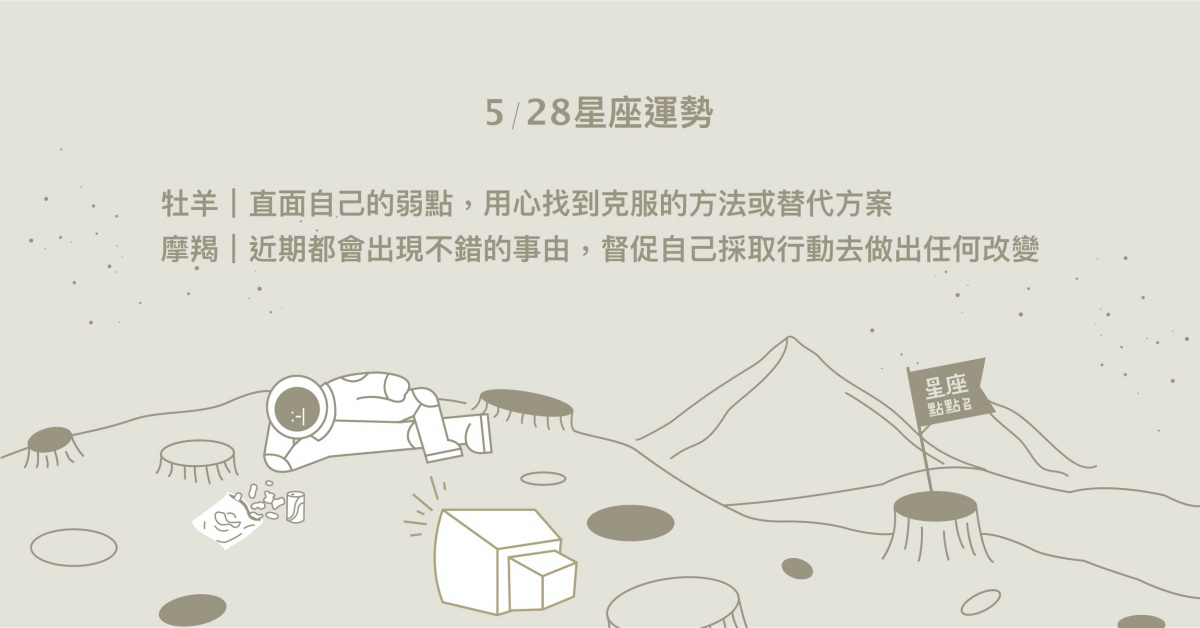 5/28星座點點名：巨蟹只有面對挑戰，才會知道自己的實力！每日星座進化2.0 星座運勢、當日運勢、星座點點名、每日星座進化2.0