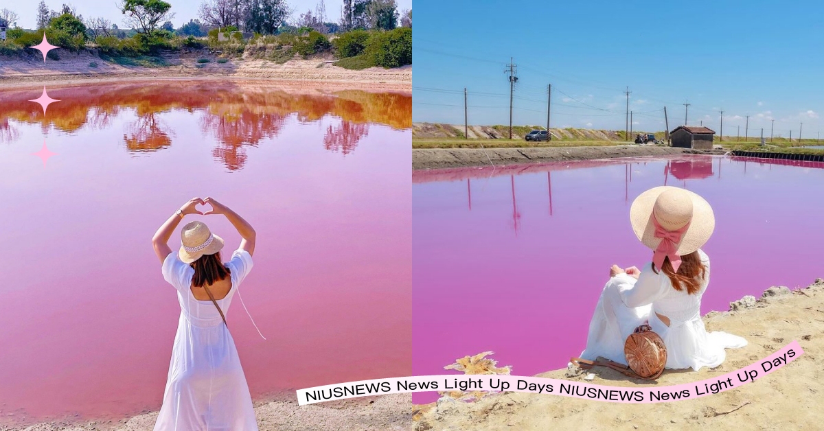全台3大粉紅湖秘境景點！草莓牛奶、小摩西分海，季節限定美景快來拍 金門、金門景點、台南、台南景點、彰化、彰化景點、粉紅湖