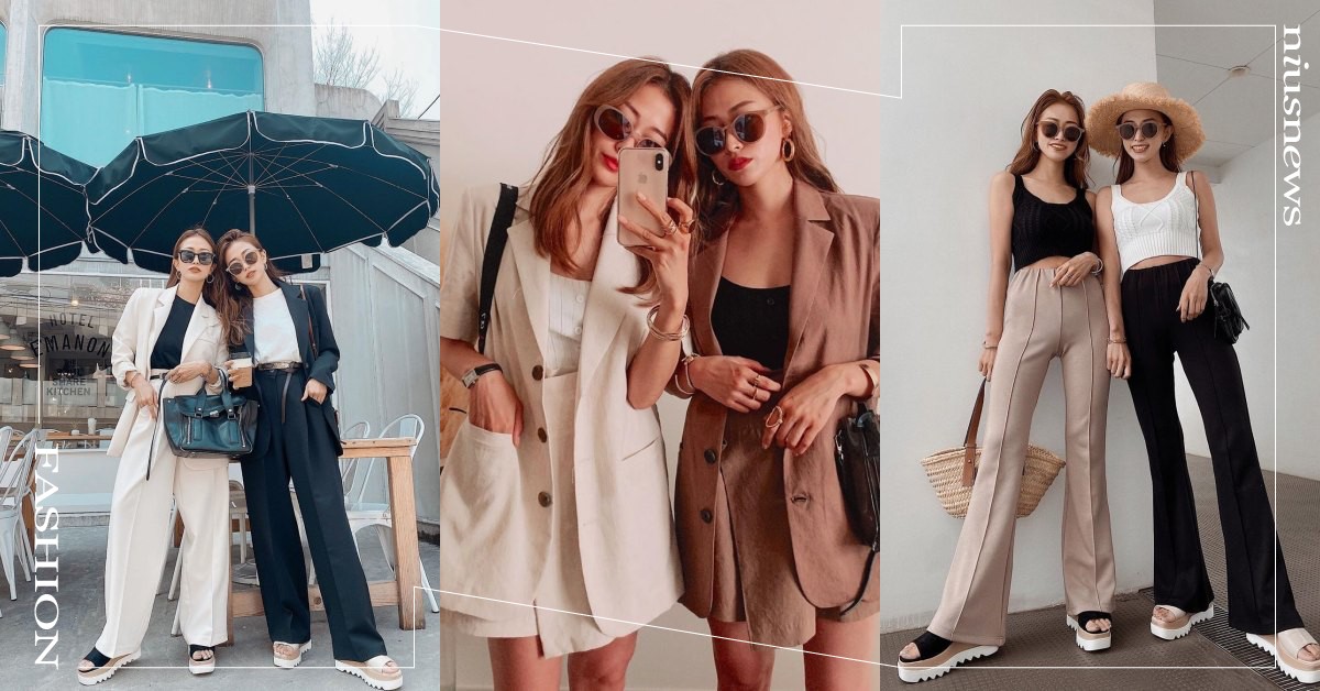 閨蜜穿搭3必買單品！日妞狂推「閨蜜穿搭範本」是這對雙胞胎，簡約純色也能穿出高級感 閨蜜穿搭、閨蜜穿搭技巧、閨蜜穿搭範本、KOL、穿搭