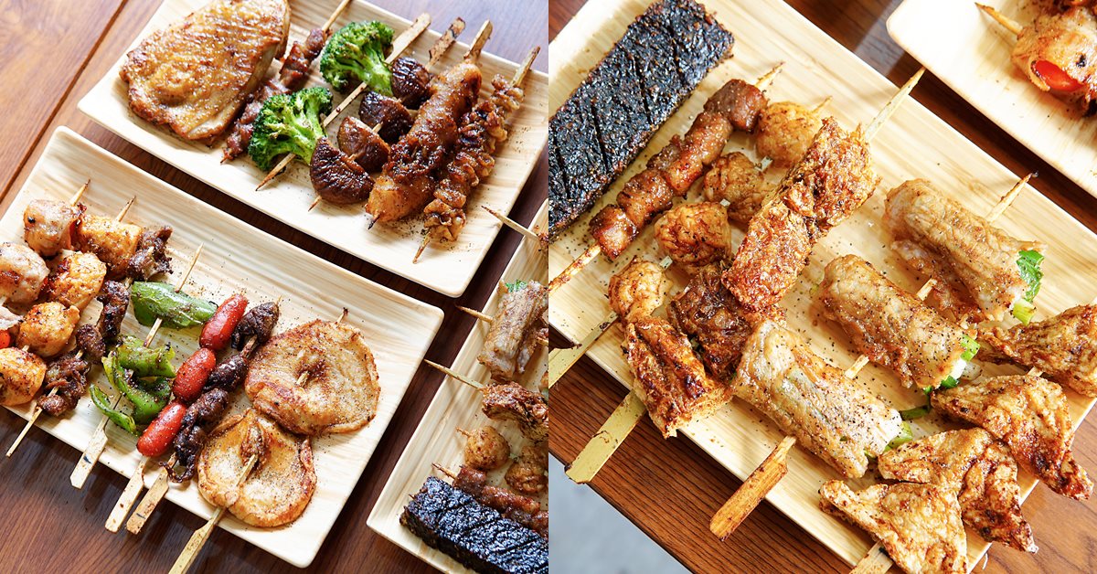 台中烤肉推薦，現點現烤400度高溫+獨特雙調味鹹中帶甜，19元起美味外帶回家 台中美食、逢甲美食、台中串燒、台中烤肉、逢甲串燒