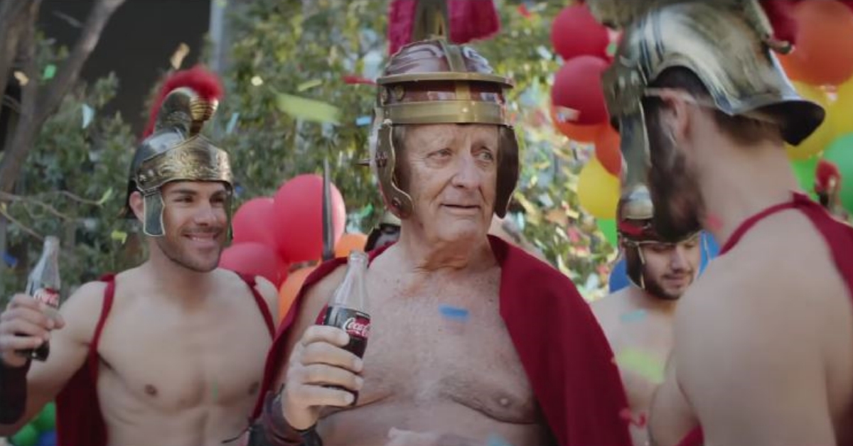  喝下一口飲料，老爺爺瞬間覺醒 可口可樂、可樂、Cola、無糖、零卡、卡路里