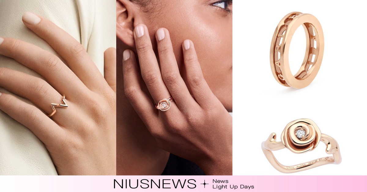 2022精品5新款戒指推薦！寶格麗窄版B.zero1、Dior夢幻玫瑰花開賣！ 2022、精品戒指、寶格麗、愛馬仕、DIOR、LV、戒指、精品飾品、飾品