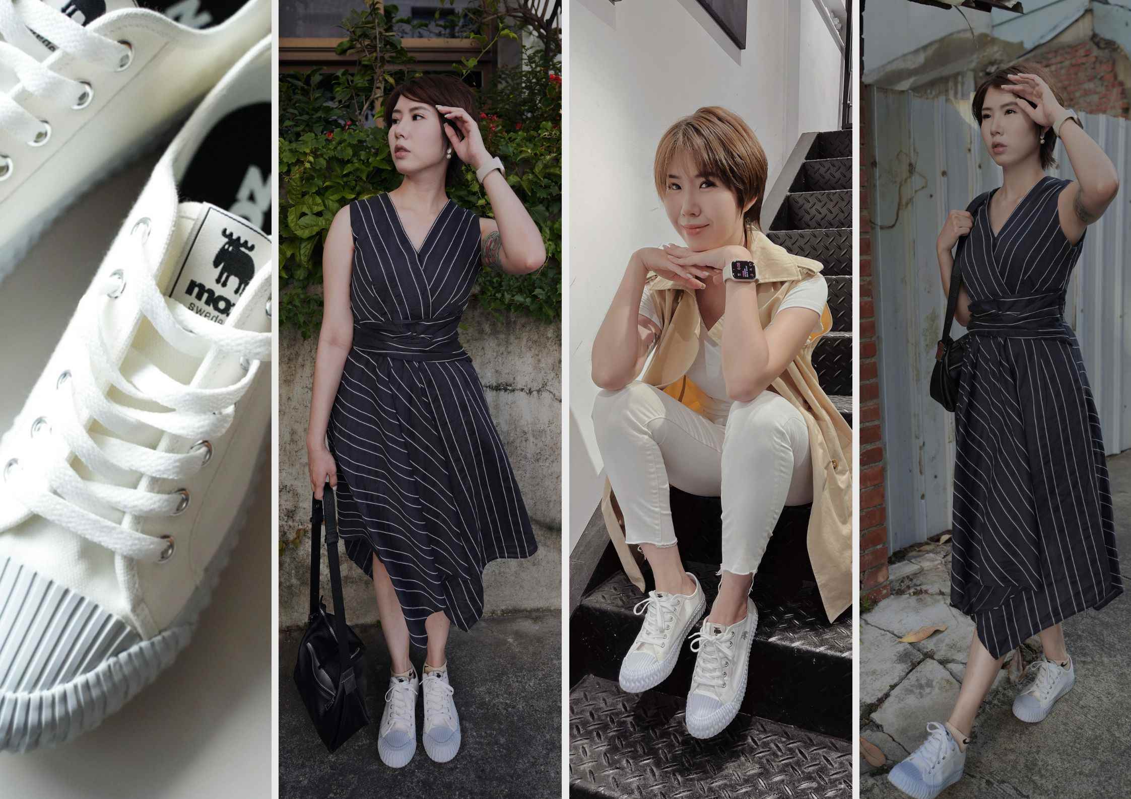 腳寬也適合的帆布鞋｜moz瑞典駝鹿帆布餅乾鞋，輕鬆搭出年輕感。 餅乾鞋、帆布鞋、moz瑞典駝鹿