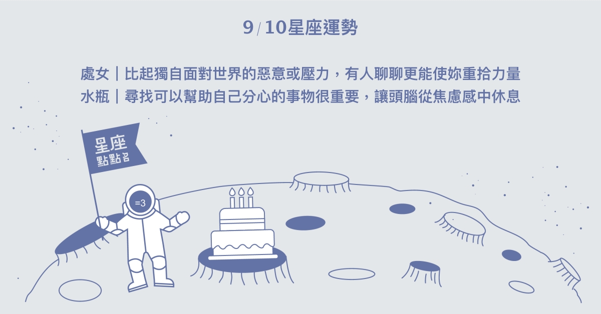 9/10星座點點名：雙子將在證明自己實力的過程中有所突破。每日星座進化2.0 星座運勢、當日運勢、星座點點名、每日星座進化2.0