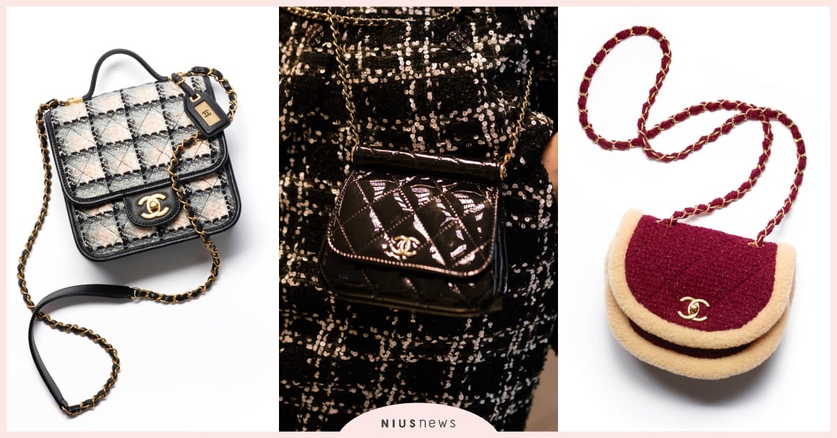 CHANEL秋冬5重點包款！漆皮菱格紋方包、毛毛撞色馬鞍包還有雙C穿鍊腋下包！ CHANEL、2022秋冬、包包、精品包、香奈兒、小香