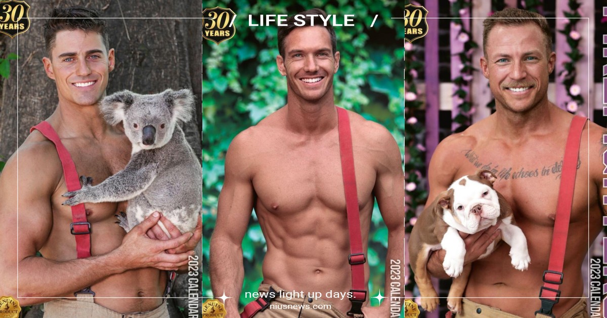 2023「澳洲消防員月曆」回歸！結實胸肌搭配軟萌動物，加碼A3版「休閒丹寧」月曆 澳洲消防員月曆、australianfirefighters、calendar、2023、年曆、日曆、帥哥、猛男、動物、狗、貓