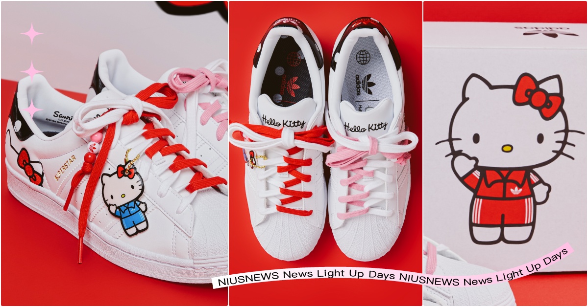 adidas×三麗鷗聯名「HELLO KITTY小白鞋＋童鞋」開賣！串珠鞋帶超萌 adidas三麗鷗聯名、adidasHELLOKITTY、HELLOKITTY聯名、HELLOKITTY球鞋、三麗鷗聯名