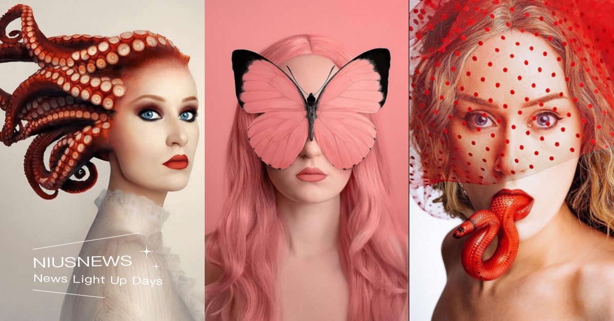 11歲自學Ps！匈牙利藝術攝影師「人×生物」圖集，前衛超現實創作背後有洋蔥 匈牙利攝影師、FloraBori、Photoshop、女性、超現實