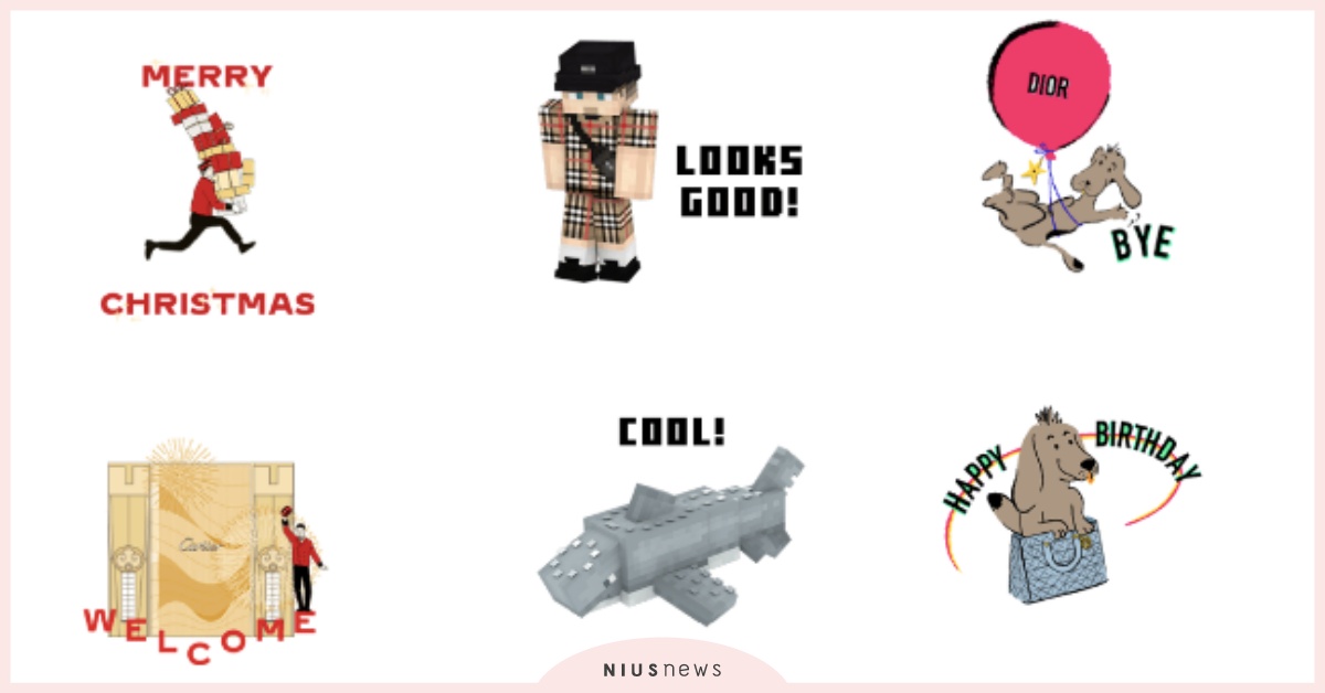 5款免費「精品LINE貼圖」！BURBERRY格紋、DIOR狗狗動圖太Q必須載！ LINE貼圖、精品LINE貼圖、精品貼圖、BURBERRY、DIOR、VERSACE、VCA、CARTIER、精品品牌