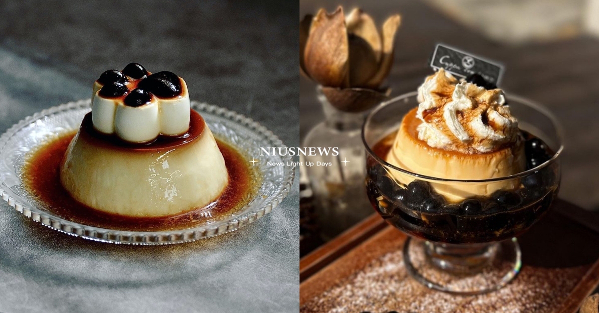 台中8間布丁推薦！「J.W. CAFE」超夯貓掌印布丁，「若草」焦糖抹茶布丁必吃 台中、台中甜點、台中咖啡廳、台中布丁、台中必吃