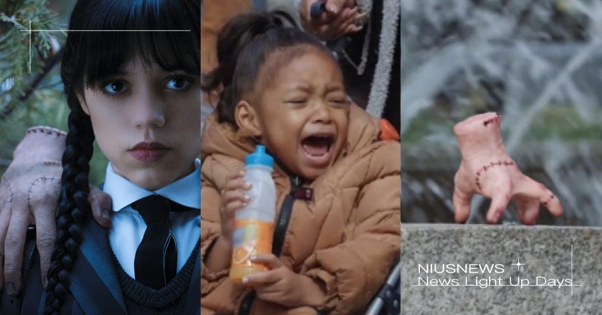 Netflix《星期三》超鬧宣傳！「小手」大鬧紐約街頭路人嚇爆飆髒話 Netflix、星期三、小手、星期三宣傳、紐約