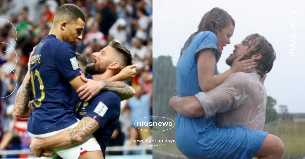 世足賽「姆巴佩飛撲抱基奧特」基情還原《手札情緣》？法國隊挺進8強深情摸頭對視？ 世足賽、2022世足賽、卡達世界盃、姆巴佩、Kylian Mbappé、奧利弗基奧特、Olivier Giroud