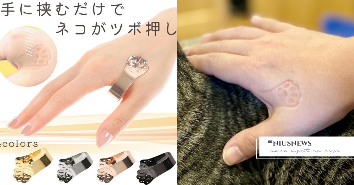 化身武林高手！日本推出「貓掌點穴器」夾虎口可提神醒腦，堪稱上班族必備神器！ 貓掌點穴器、按摩小物、ZukiPitaネコ、合谷穴、貓奴