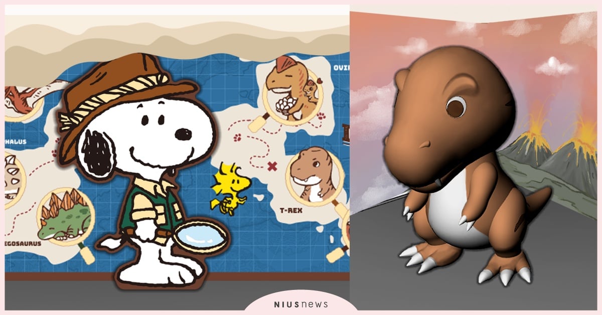 「史努比恐龍展覽」免費入場10大亮點一次看！ 3隻巨型充氣公仔＋恐龍蛋扭蛋機 史努比恐龍展覽、史努比展覽 、史努比、花生漫畫、PEANUTS™花生漫畫、胡士托、查理布朗