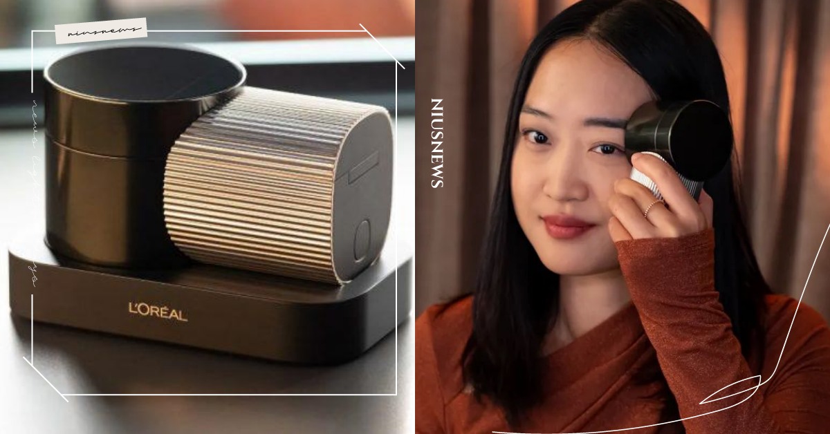 挑戰最懶畫眉方法！萊雅最新發表超神奇「印眉毛機」，在臉上掃過去幾秒就有毛流眉 萊雅、印眉毛機