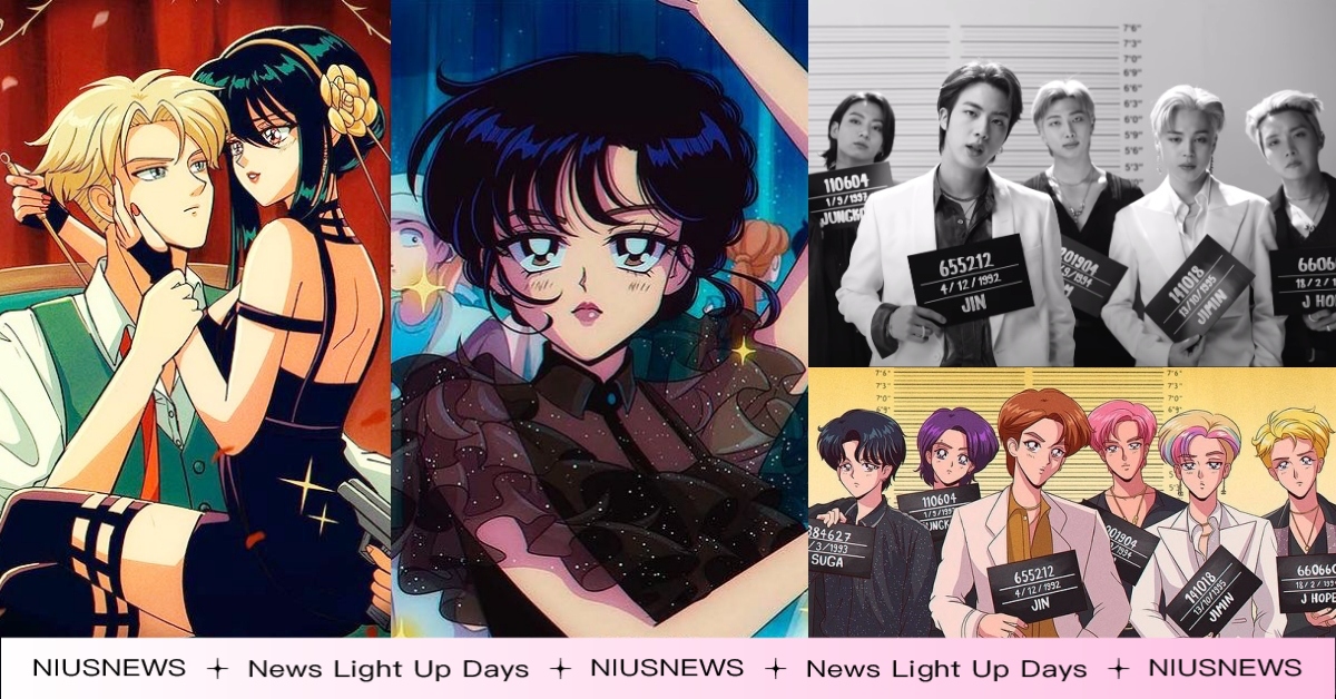 BTS、Blackpink美戰化？IG插畫家「美少女戰士風」霍爾、安妮亞通通變身 hanavbara、BTS、Blackpink、TWICE、娜漣