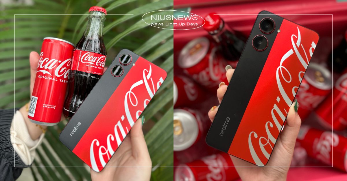 全球限量可口可樂手機登場5亮點！realme 10 Pro拍照喀嚓聲變可樂開瓶聲 relame 10 Pro、可口可樂手機、可樂手機、可樂機、Coca-Cola Edition