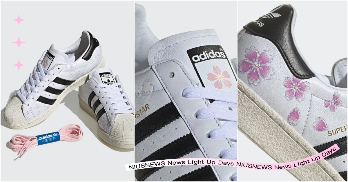 adidas限定賞櫻小白鞋「陽光一照就盛開」！櫻花季粉紅鞋帶＋花瓣灑落變色超夢幻 adidas賞櫻鞋、櫻花球鞋、櫻花粉球鞋推薦、adidas櫻花、花朵球鞋、粉紅色球鞋、小白鞋推薦、adidas日本限定、adidas變色、變色球鞋