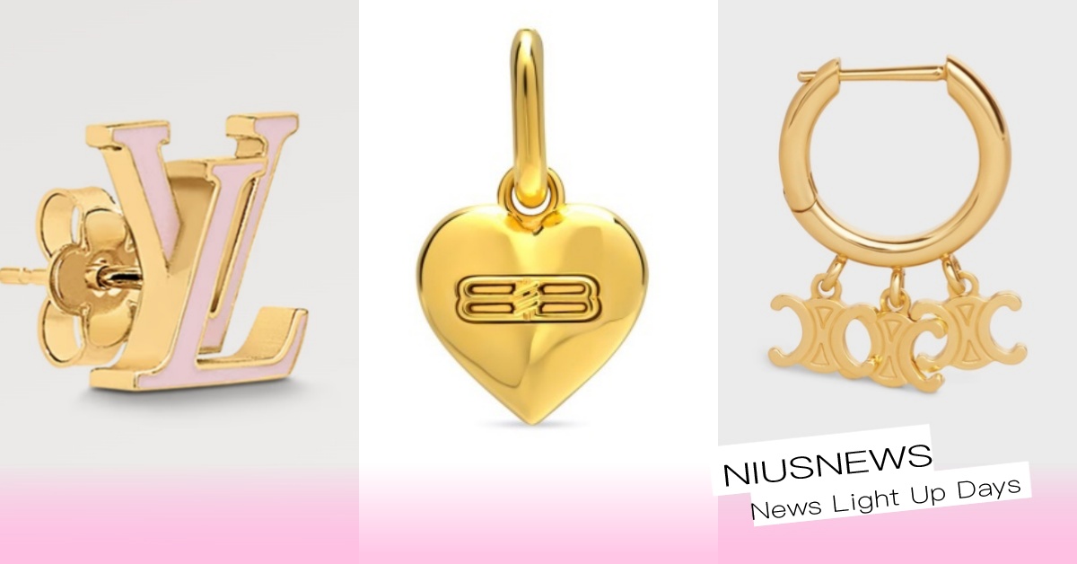 N款「精品Logo耳環」推薦！LV絕美櫻花粉、BALENCIAGA愛心BB超Q！ 精品Logo耳環、精品耳環、logo耳環、LOUIS VUITTON、 CELINE、 VALENTINO、 DIOR、 SAINT LAURENT、GUCCI、BALENCIAGA、LOEWE、BURBERRY