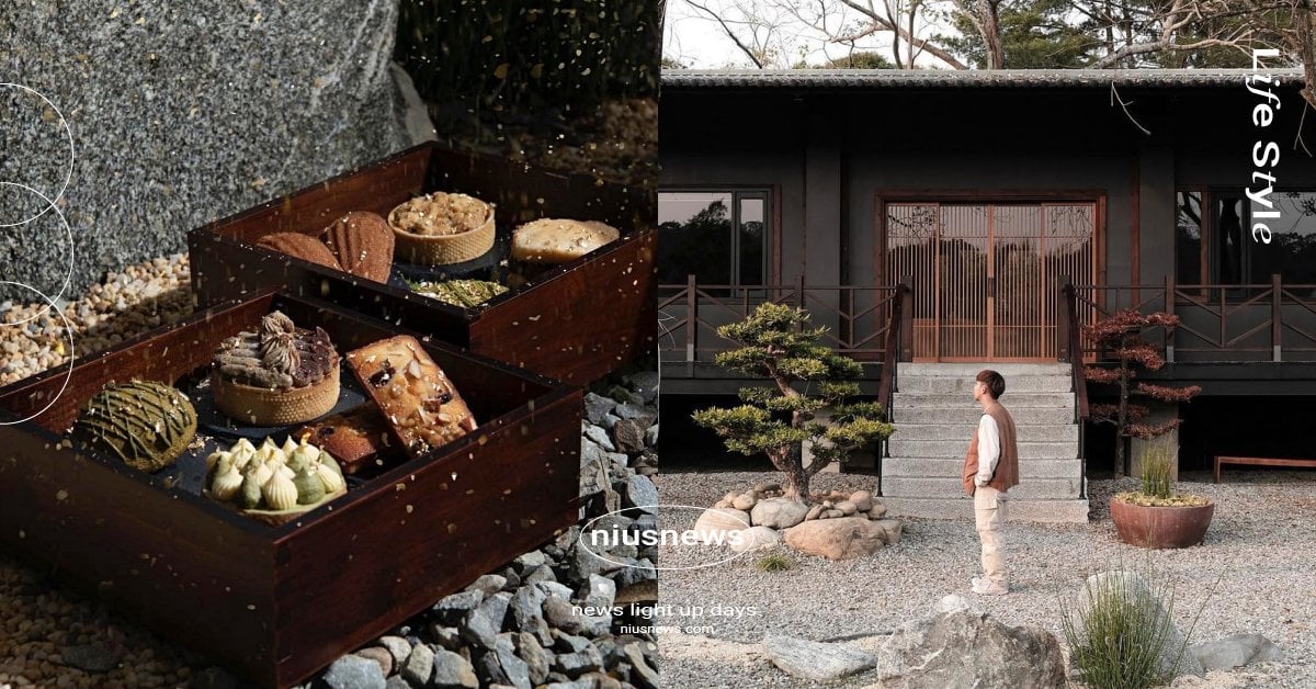 台中全新打卡聖地「枯山円敷」！絕美日式庭院×當代藝術，「金箔午茶組」儀式感滿滿 YEN 円、台中、枯山円敷、YEN KARESAN、藝廊咖啡廳、清水模、現代裝修風格、當代藝術作品、國際藝術家、台中大坑山腰、日式經典美學、傳統日式建築、枯山水庭園