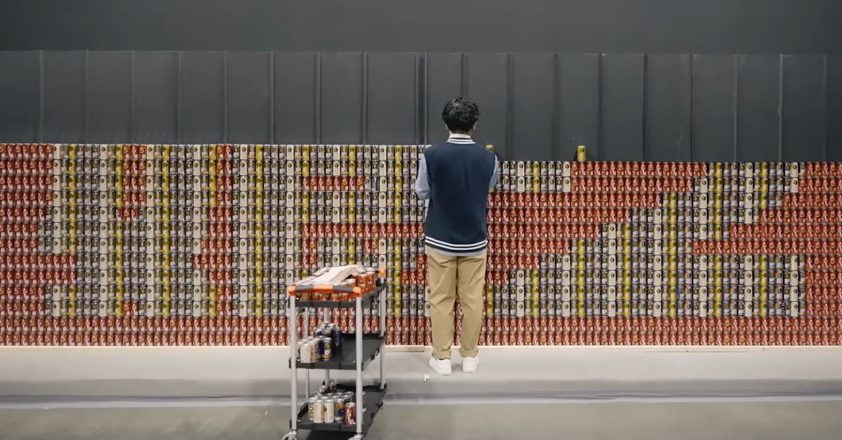 一罐又一罐 全部親手排 