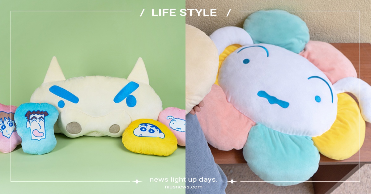 蠟筆小新6款春夏系列新品！「花朵小白坐墊」可愛必收，買肥嘟嘟左衛門再送四顆小抱枕 蠟筆小新、小新、小白、廣志、美冴、肥嘟嘟左衛門、楽玩多