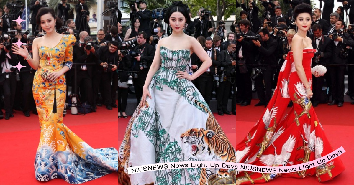 根本動物系女星！范冰冰坎城紅毯「猛虎出關」，回顧歷年仙鶴、龍袍都上身過！ 范冰冰、2023坎城、坎城影展、坎城紅毯、紅毯穿搭、明星紅毯