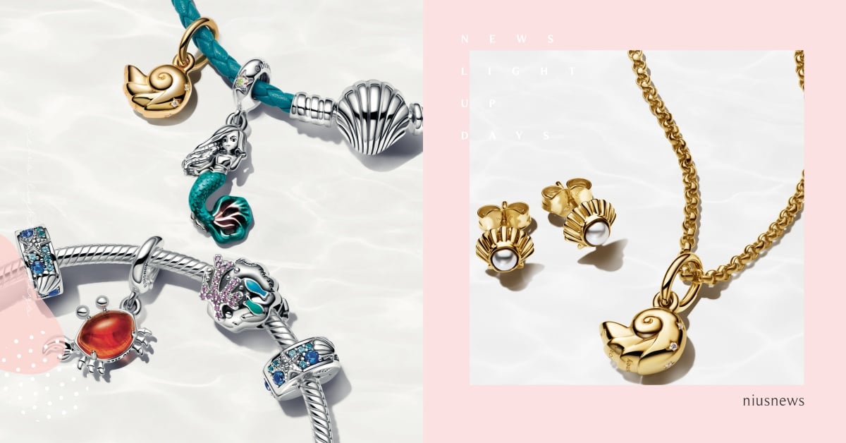 PANDORA×《小美人魚》聯名！愛麗兒超美魚尾、貝殼項鍊，賽巴斯丁也到齊！ PANDORA、小美人魚、小美人魚真人電影、愛麗兒、飾品、串珠飾品、墜飾