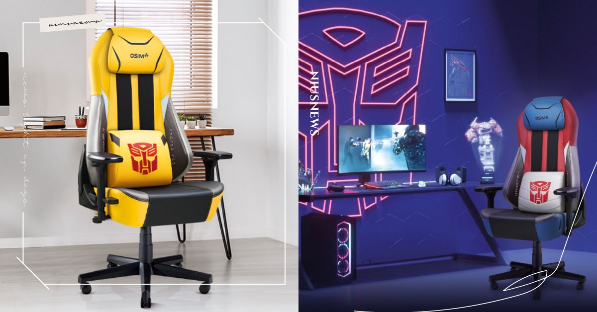 快眠博士　PREMIUM OSIM推《變形金剛: 萬獸崛起》電競椅帥爆！大黃蜂、柯博文配色吸