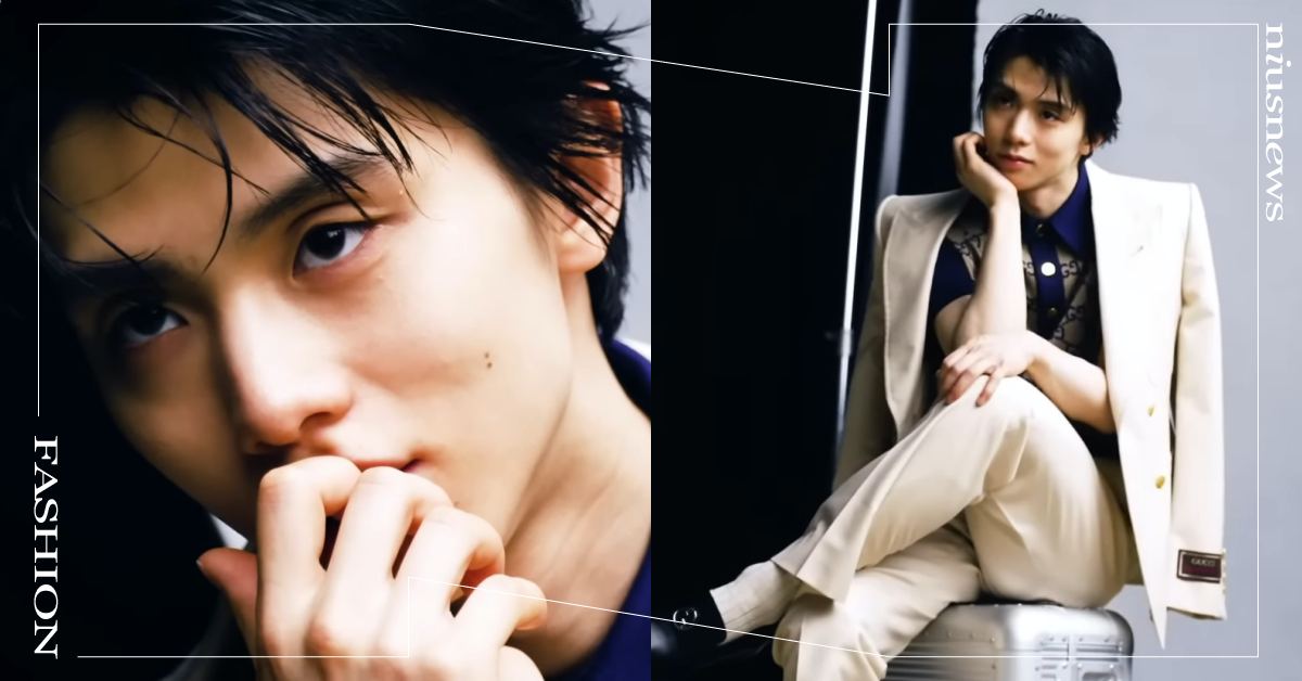 羽生結弦獻出第一次！多張帥照「性感濕髮＋魅惑眼神」電暈網、2分鐘花絮揭退役現況 羽生結弦、花滑王子、滑冰王子、時尚雜誌、GUCCI