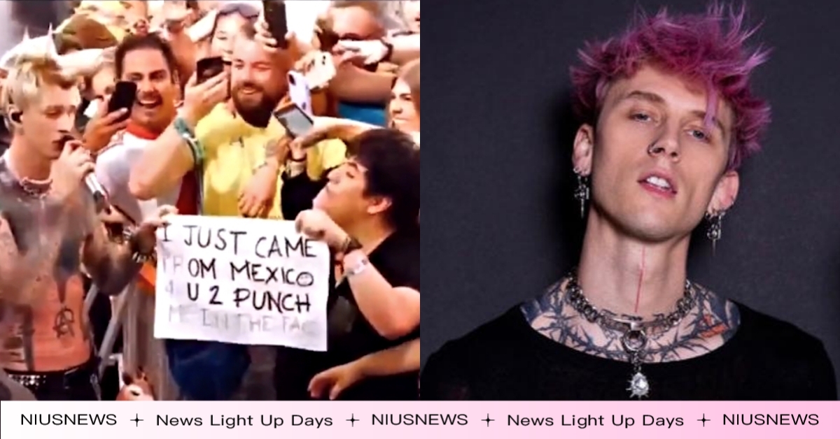 超另類追星？粉絲求機關槍凱利「拜託揮拳打我的臉」？MGK傻眼回：沒聽過這種要求 機關槍凱利、Machine Gun Kelly、寇森貝克、Colson Baker、比利時、Rock Werchter、韋爾赫特搖滾音樂節、梅根福克斯、Megan Fox