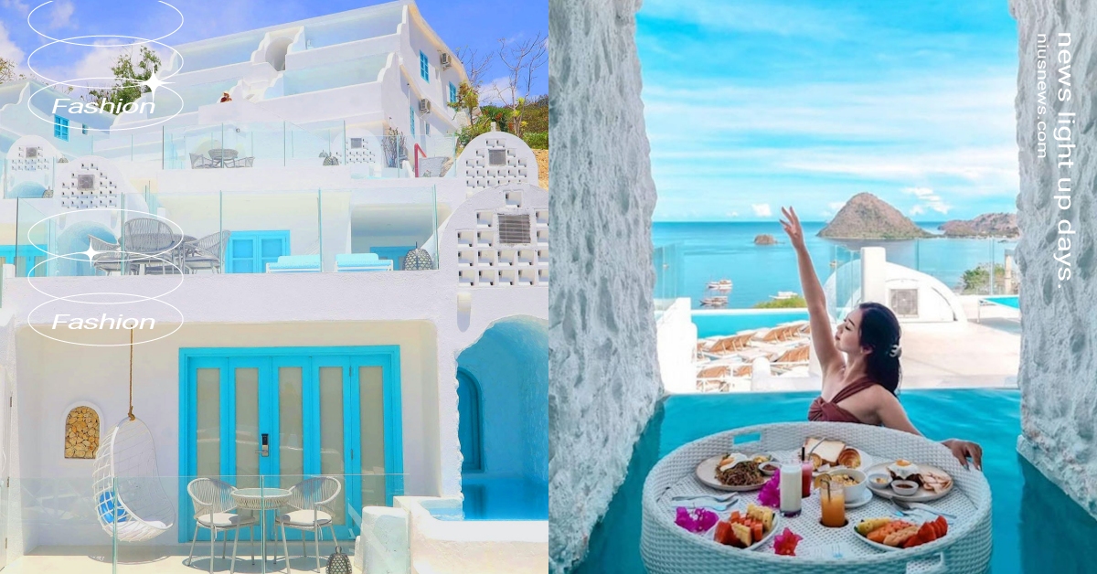 印尼絕美「藍白希臘風」無敵海景酒店！最低房價不到3千，還有必打卡特色洞穴房型？ 印尼、Loccal Collection Hotel、印尼飯店、印尼旅遊、海景飯店、拉布安