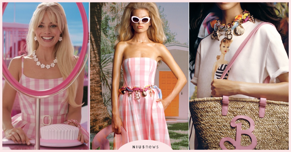 ZARA聯名Barbie芭比20款台灣開賣！芭比肯尼情侶外套，瑪格羅比洋裝2千5 Barbie芭比瑪格羅比、Barbie芭比聯名、Barbie芭比電影、Barbie芭比包包、芭比ZARA、粉紅色包推薦、芭比粉包包推薦、ZARABarbie芭比台灣、芭比聯名衣服、芭比聯名耳環、芭比聯名鞋、粉紅色高跟鞋