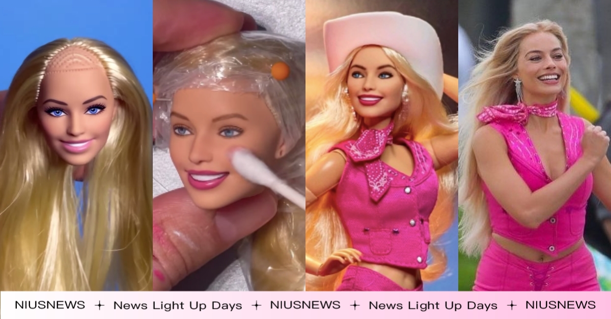 真人《芭比》瑪格羅比被換臉成娃娃？爆紅IG藝術家神還原「星期三、泰勒絲」版芭比 芭比、Barbie芭比、 aaronmalibu、改造芭比