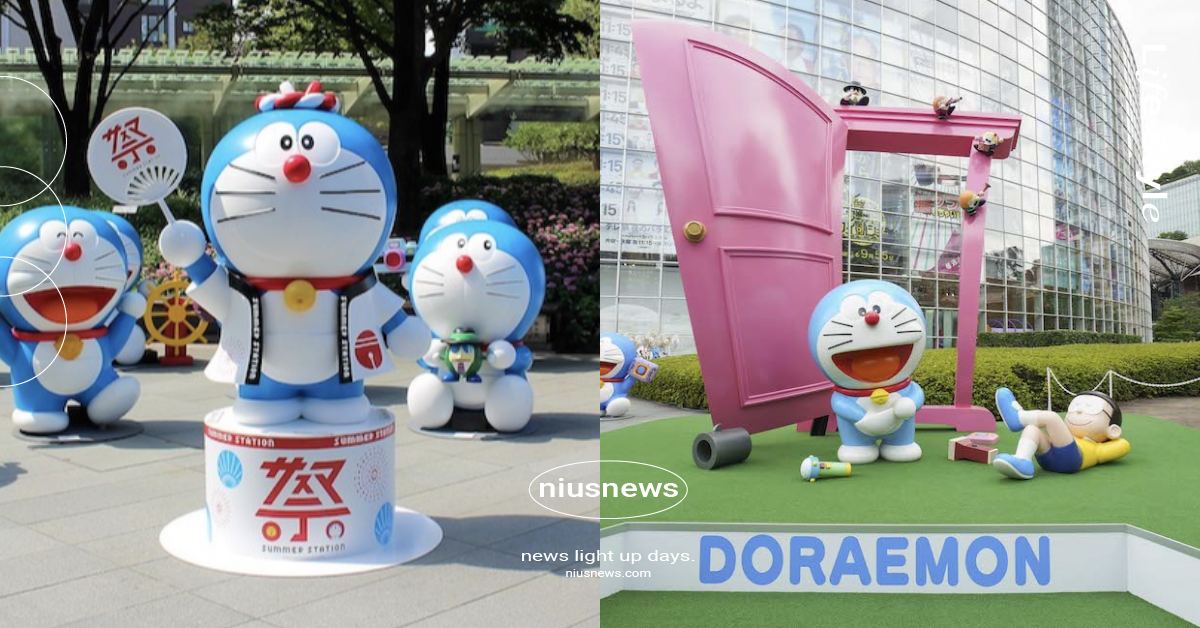 朝日電視台3大哆啦A夢活動開跑！66隻哆啦A夢集合、3.5公尺任意門紀念碑必拍 哆啦A夢、任意門紀念碑、哆啦A夢66廣場、朝日電視台、SUMMERSTATION2023、六本木