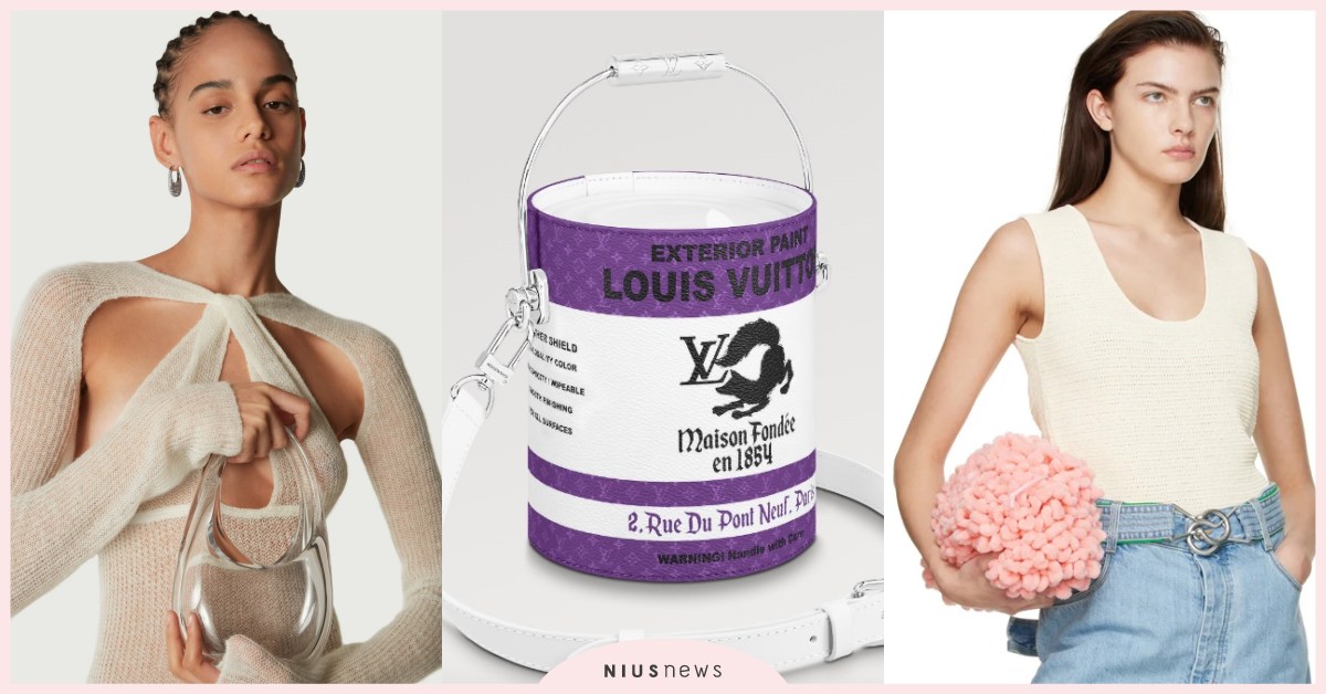 盤點7個「怪奇精品包」！BV擦手巾包、LV十萬元油漆桶包潮流人士搶著買！ 2023精品包、LV、BOTTEGAVENETA、alexanderwang、巴黎世家