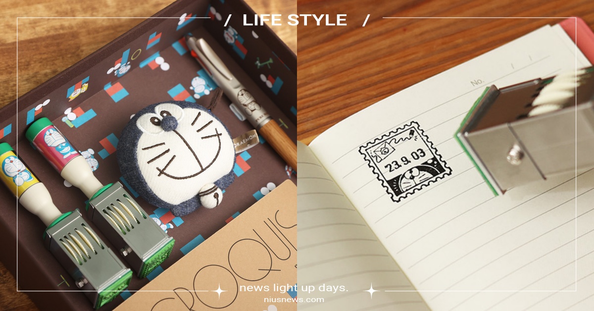 《哆啦A夢》×日本郵局推7款文具周邊！文青質感「日期印章」、可愛「造型捲尺」必收 哆啦A夢、哆啦A夢文具、哆啦A夢周邊、日本郵局、文青、質感、日期印章