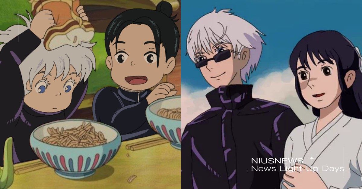 當《咒術迴戰》變成吉卜力角色？五條悟化身霍爾無違和，虎杖版波妞和伏黑版宗介太呆萌 咒術迴戰、吉卜力、宮崎駿、五條悟、夏油傑