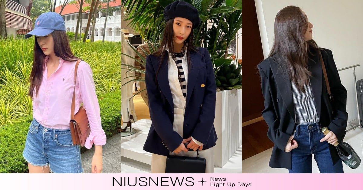 鄭秀晶Krystal「老錢風」5個穿搭要點！寬鬆西外打好基礎、基本款單品不可少！ Krystal、鄭秀晶、老錢風、穿搭技巧、RALPHLAUREN