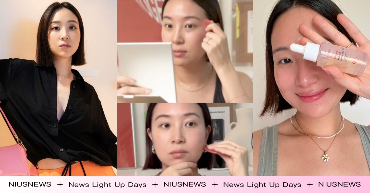 消水腫超有感！楊祐寧老婆Melinda示範「臉部刮痧」超詳細步驟，刮完臉又緊又亮 臉部刮痧、消水腫、Melinda、楊祐寧老婆、女星保養