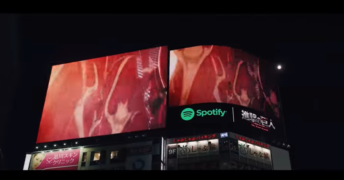 逛街遇到地鳴，準備獻出心臟！ Spotify、進撃の巨人、進擊的巨人、涉谷、涉谷駛