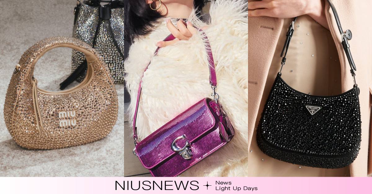 13款「節慶主題」精品包推薦！PRADA腋下包超閃水晶、MIUMIU絲緞超復古！ 2023節慶主題精品包、年末送禮推薦、GUCCI、LOUISVUITTON、Valextra