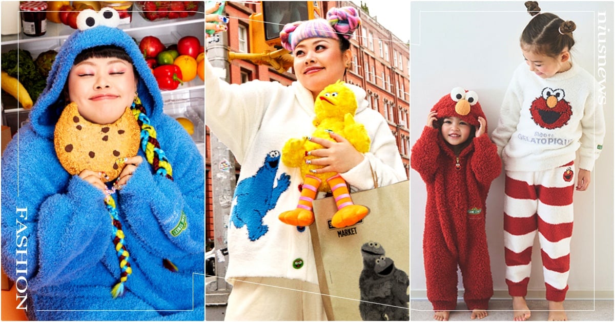 gelatopique×芝麻街×渡邊直美41款聯名台灣開賣！艾蒙＋餅乾怪獸居家服 gelatopique居家服、gelatopique聯名、gelatopique渡邊直美、gelatopique台灣、gelatopique芝麻街、芝麻街居家服、芝麻街聯名居家服、芝麻街聯名雜貨、芝麻街襪子、艾蒙Elmo聯名